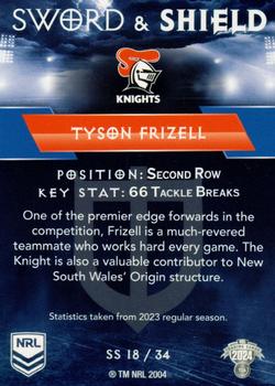2024 NRL Traders Titanium - Sword & Shield #SS18 Tyson Frizell Back